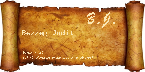 Bezzeg Judit névjegykártya
